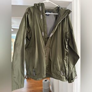 Landway Khaki Green Rain Jacket L